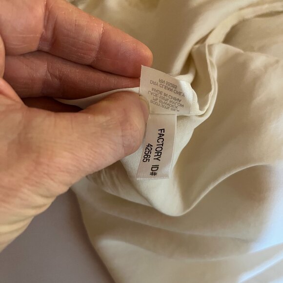 Vintage Express XS Open-Front Silk Jacket Lace Trim Elbow Sleeves White - Picture 12 of 12